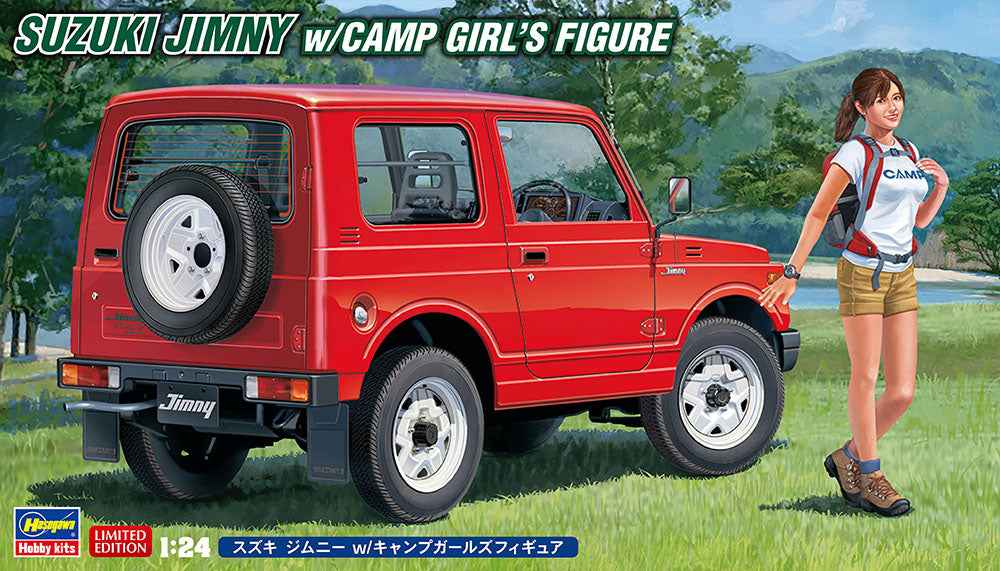 Hasegawa - Model Kit - Suzuki Jimny w/Camp Girl's Figure