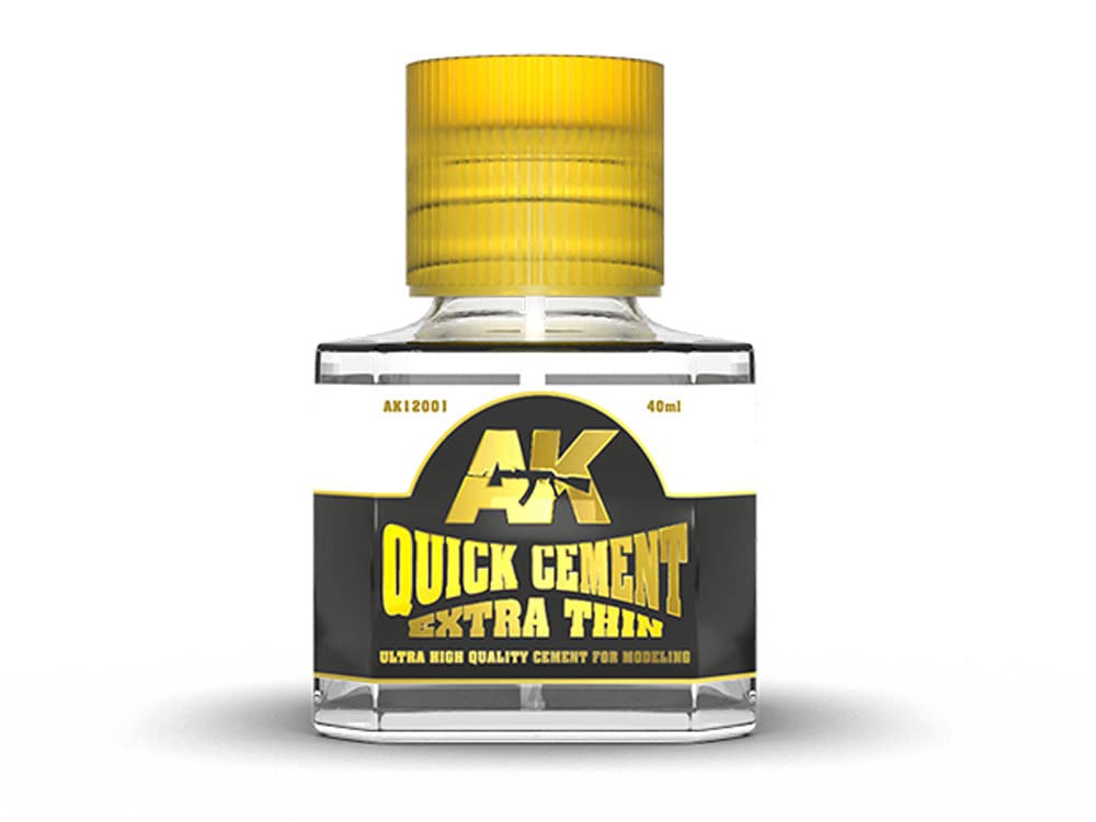 AK Interactive Quick Cement Extra Thin - Tools & Accessories for Modeling, Item # AK12001