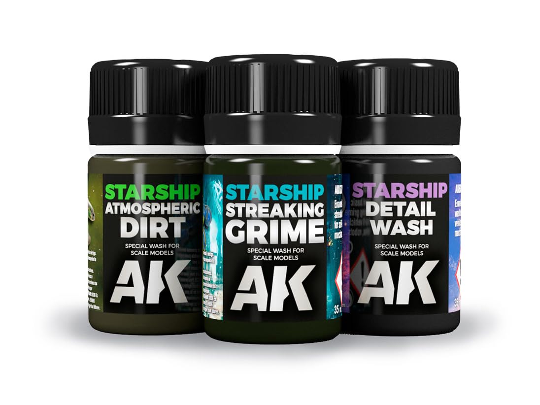AK STARSHIP Weathering AK639 WEATHERING SCI-FI SET (3x35ml)