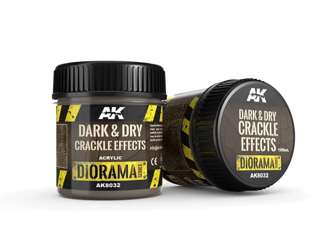 AK Interactive Diorama Effects 8032 Dark and Dry Crackle 100ml