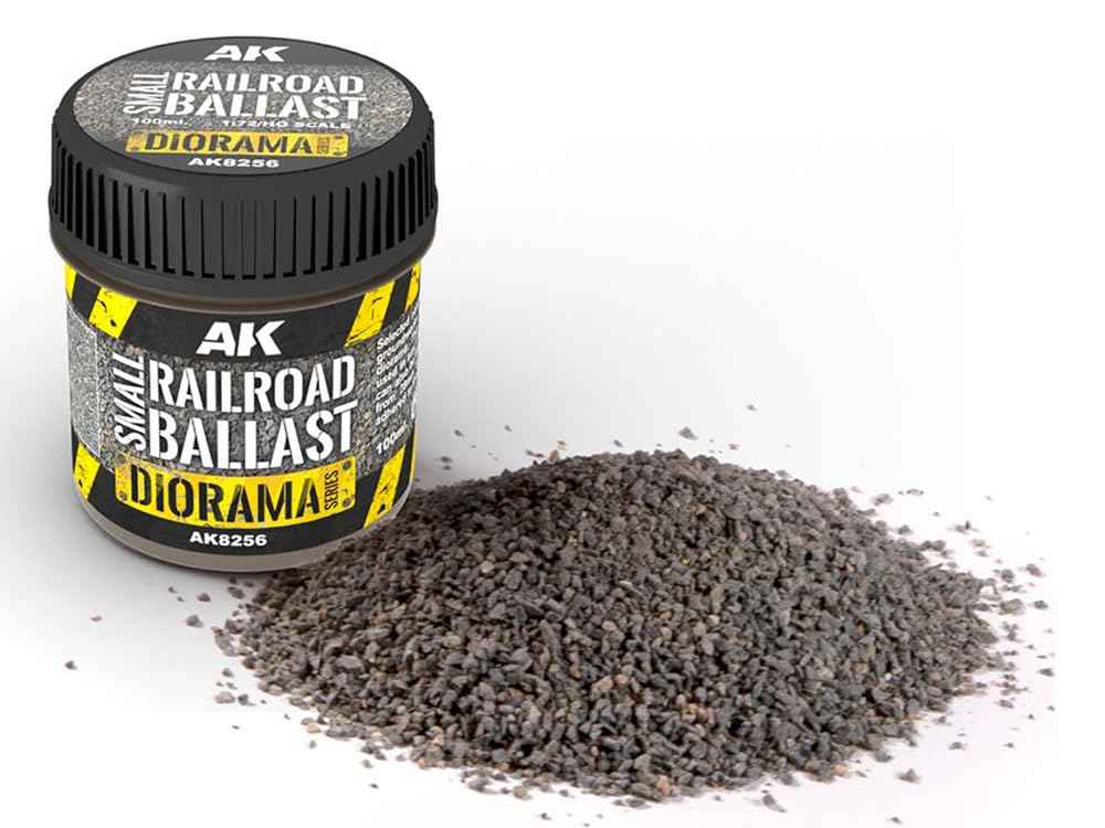 AK Interactive - Diorama - Small Railroad Ballast 1/72 (100ml) AK8256
