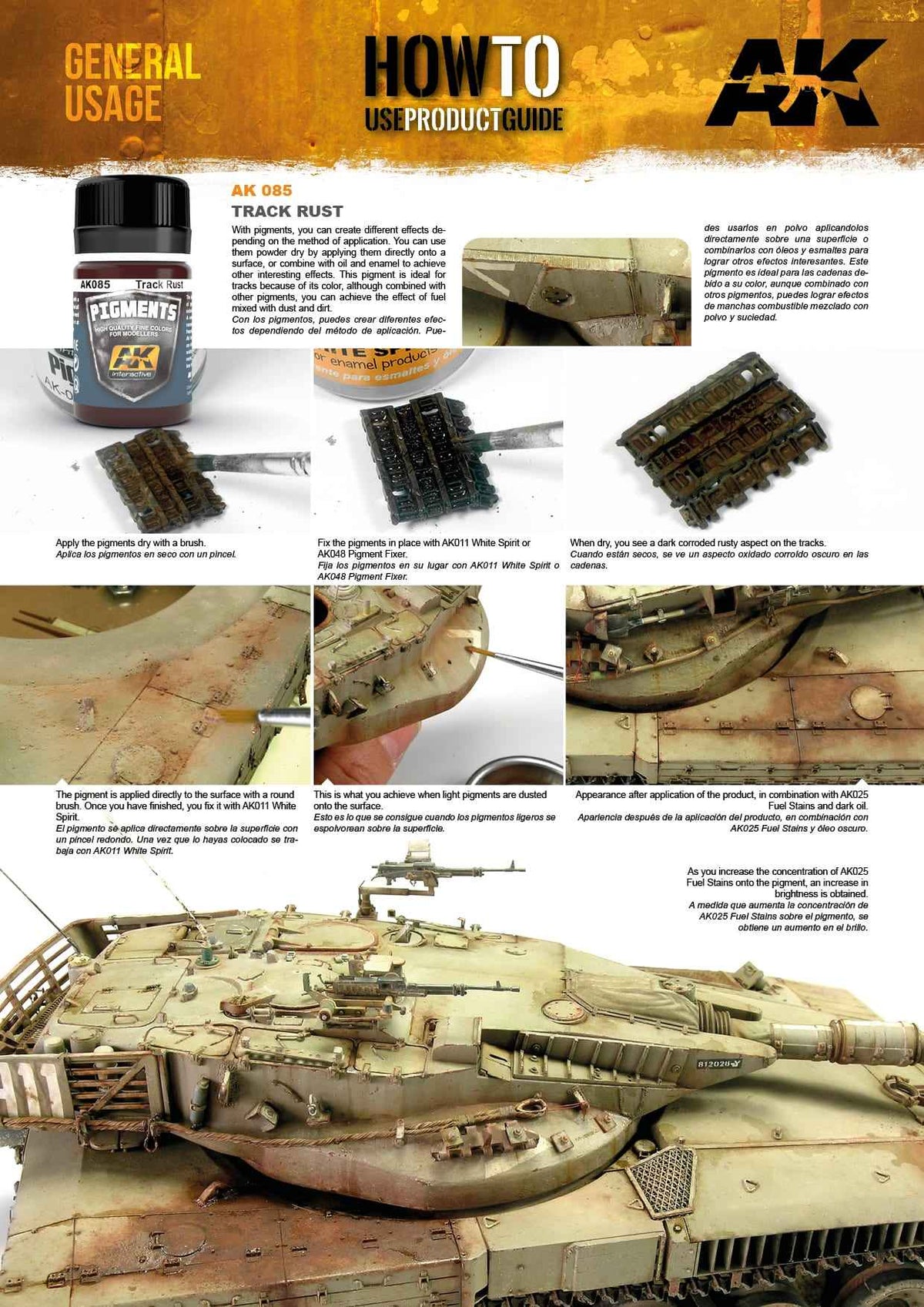 AK Interactive - Pigment - Track Rust (35ml) AK085