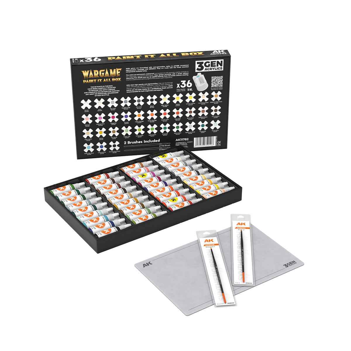 AK Interactive - 3GEN - Wargame Paint It All Box x36 AK11782
