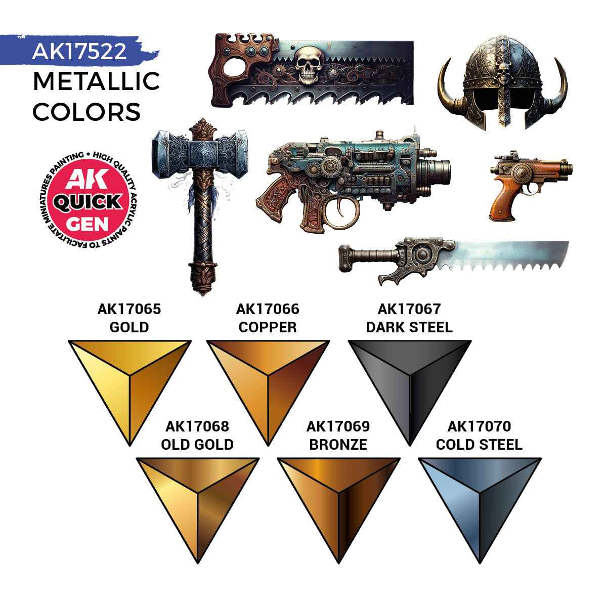 AK Interactive - Quick Gen - Metallics AK17522