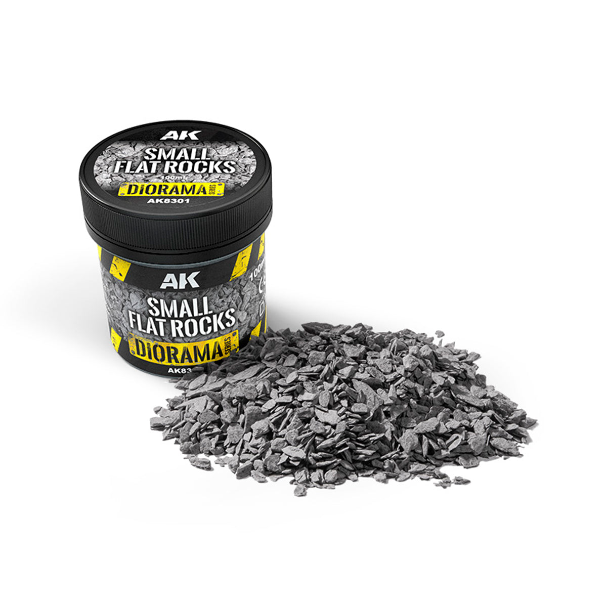 AK Interactive - Diorama - Small Flat Rocks (100ml) AK8301