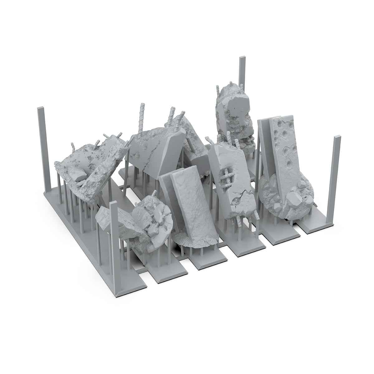 AK Interactive - Basing Bits - Concrete Ruins AKBIT0023