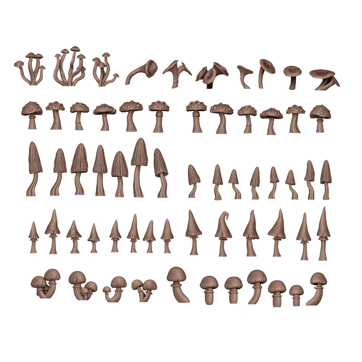 AK Interactive - Basing Bits - Forest Mushrooms AKBIT0005
