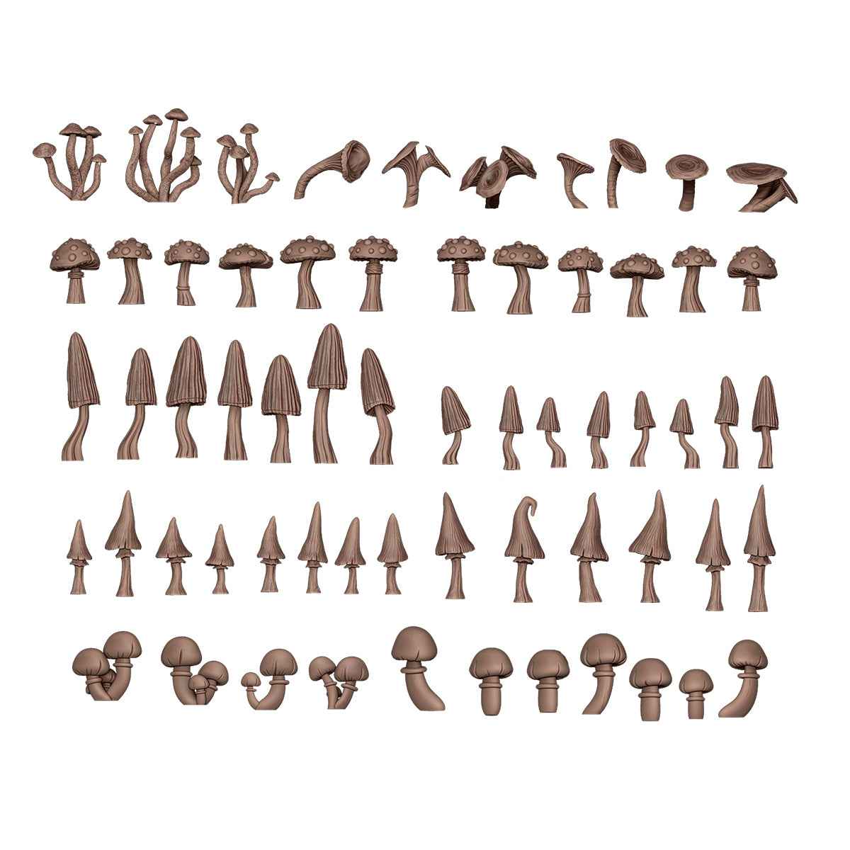 AK Interactive - Basing Bits - Forest Mushrooms AKBIT0005