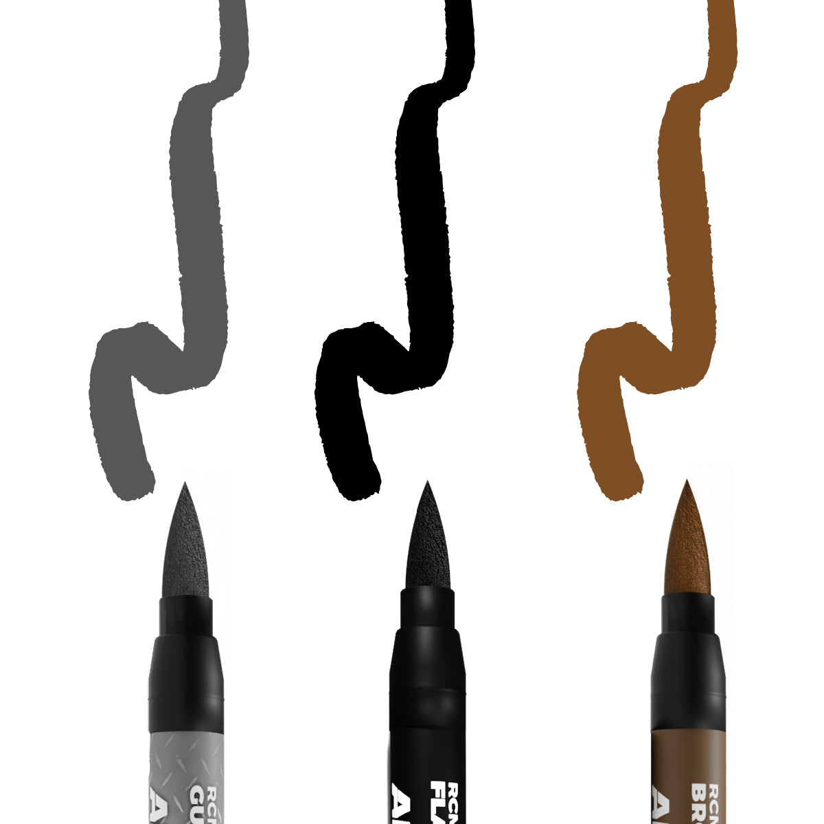 AK Interactive - Real Colors Marker Set - WEAPONS (3pcs) RCM103