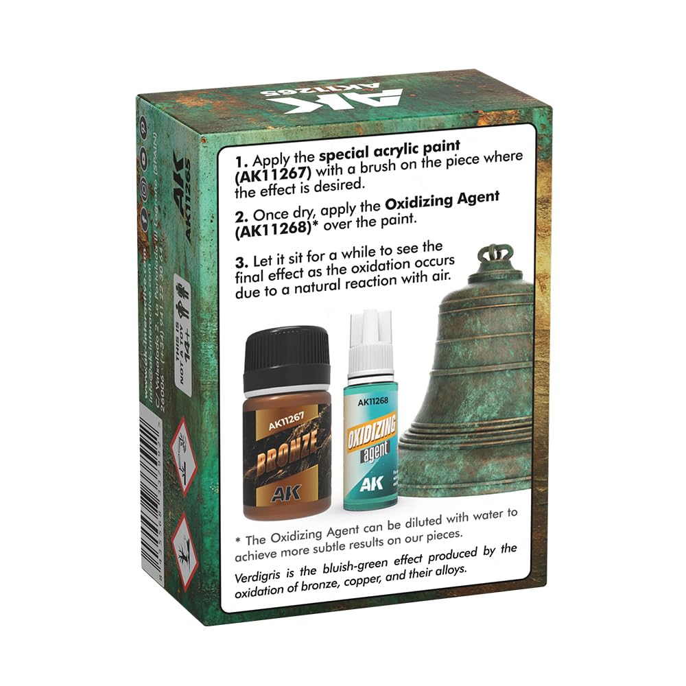 AK Weathering AK11265 VERDIGRIS EFFECT SET (35+18ml)