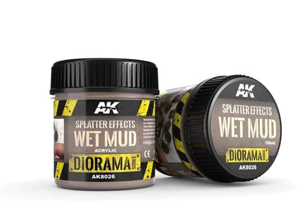 AK Interactive - Diorama - Splatter Effects Wet Mud (100ml) AK8026