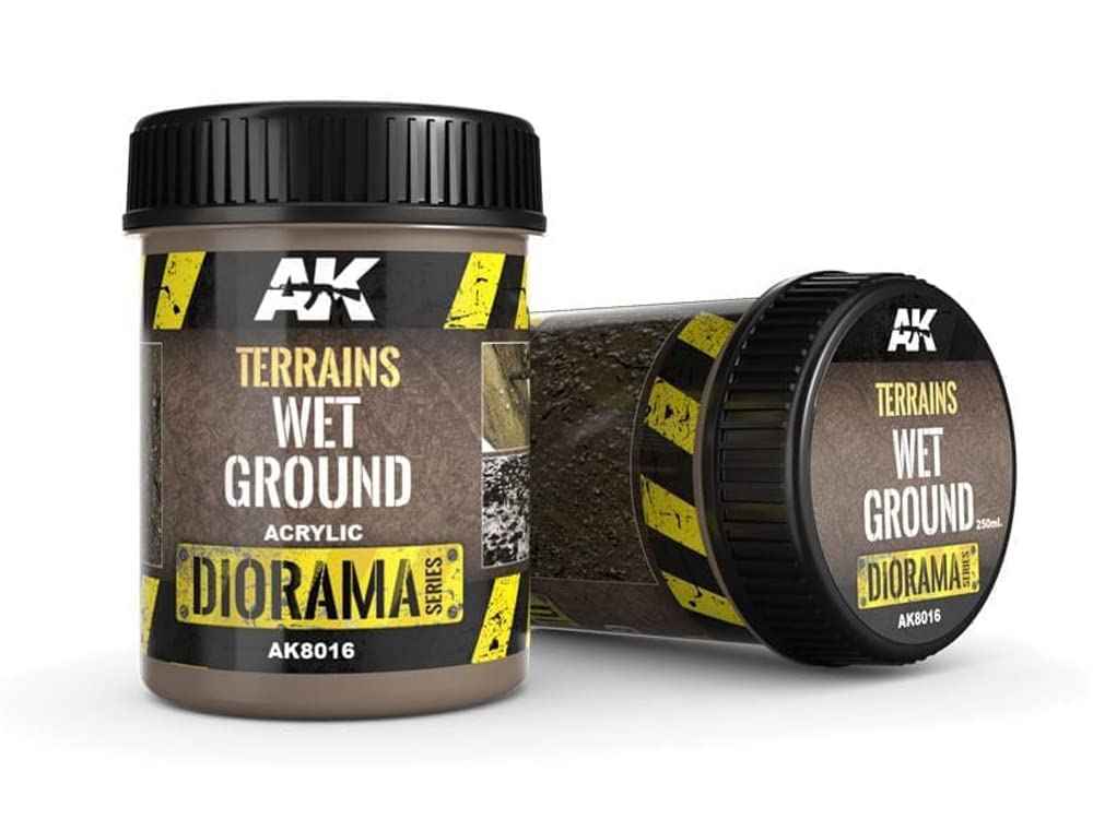 AK Interactive - Diorama - Wet Ground Terrain (250ml) AK8016