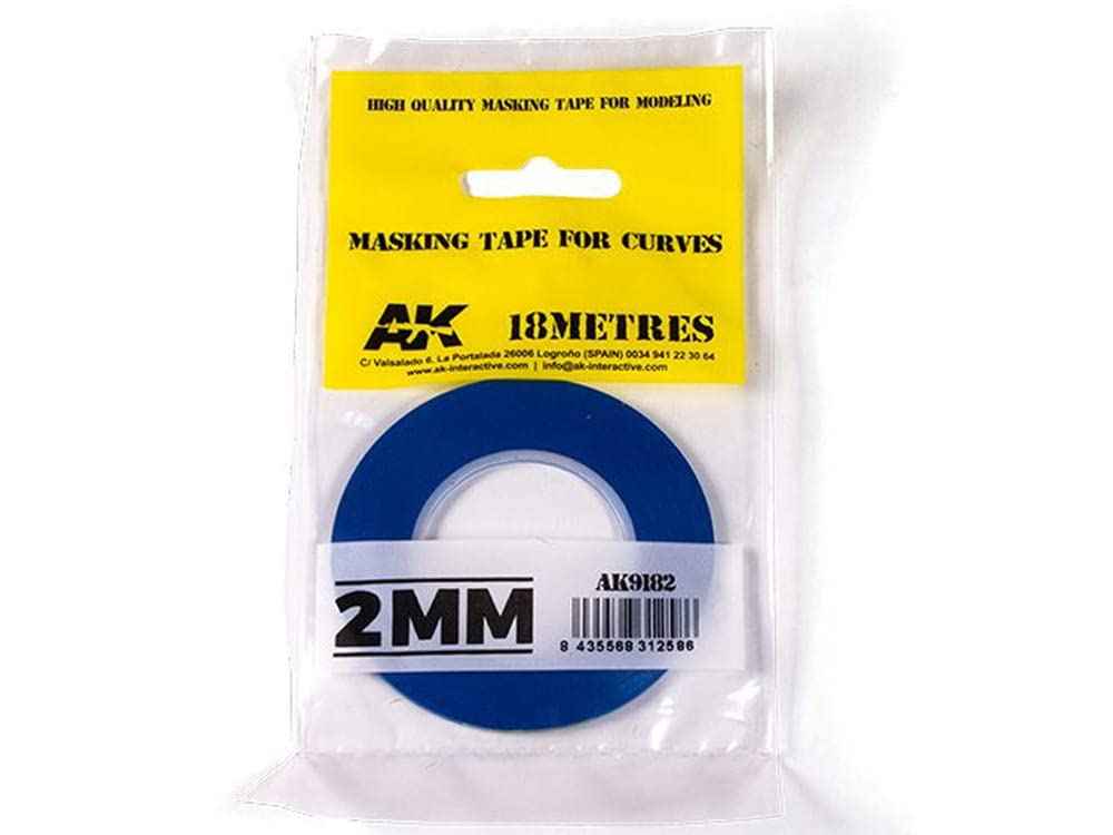 AK Interactive - Tools - Blue Masking Tape for Curves (2mm) AK9182