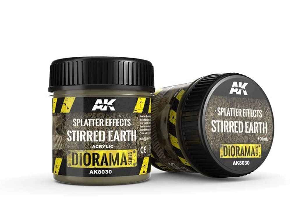 AK Interactive - Diorama - Splatter Effects Stirred Earth (100ml) AK8030