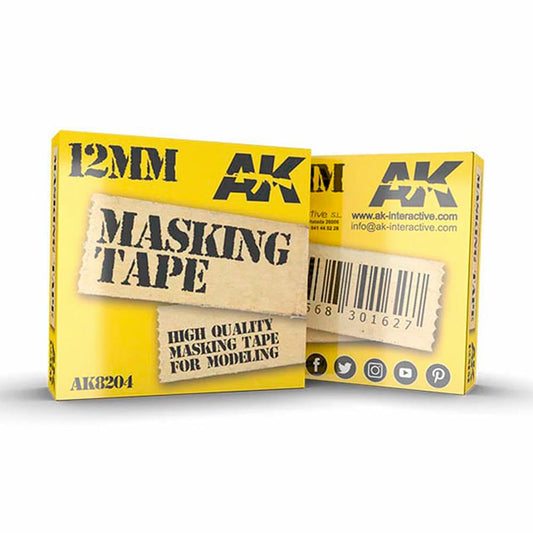 AK Interactive Masking Tape 12 mm - Plastic Model Paints & Accessories # 8204
