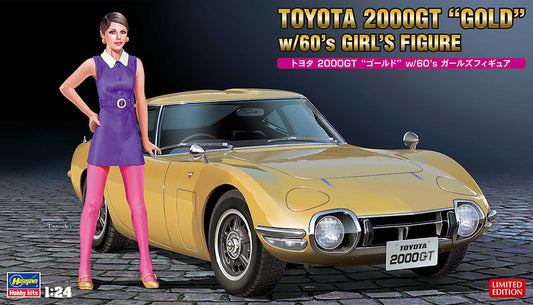 Toyota 2000GT "Gold" w/60's Girl's Figure