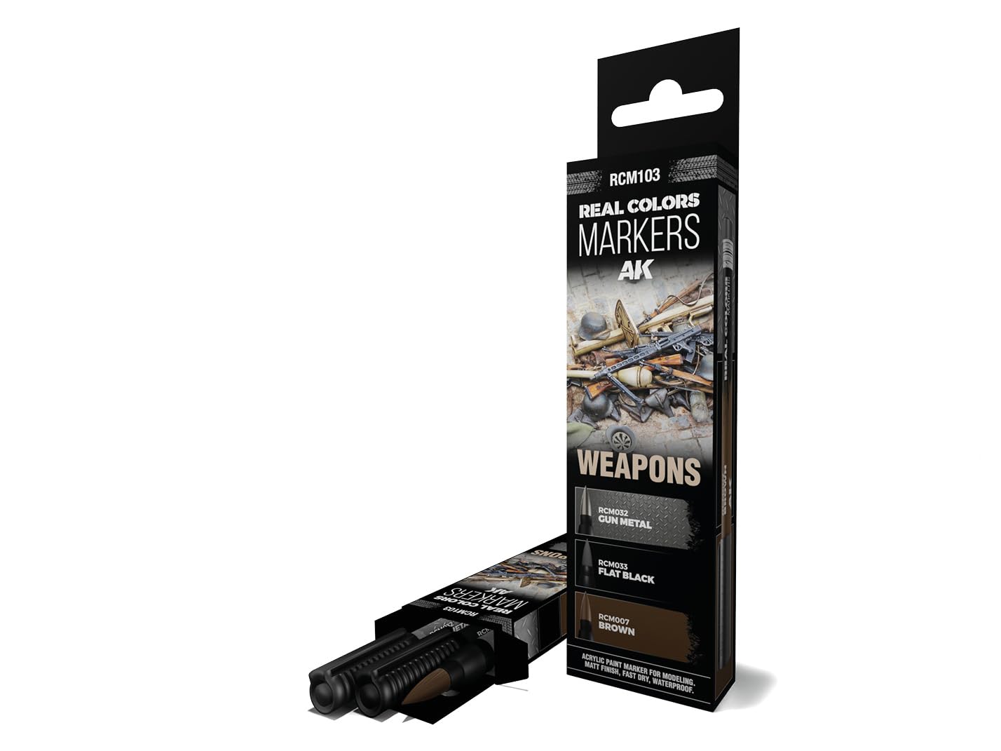 AK REAL COLORS MARKER SET RCM103 WEAPONS (3pcs)