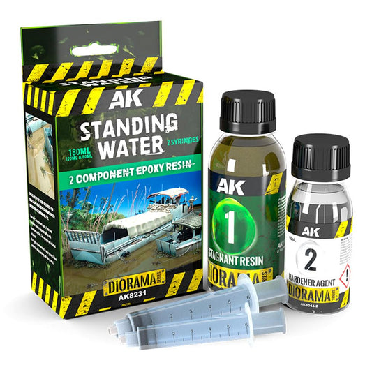 AK Diorama AK8231 Resin Standing Water Components EPOXY Resin (60+120ml)