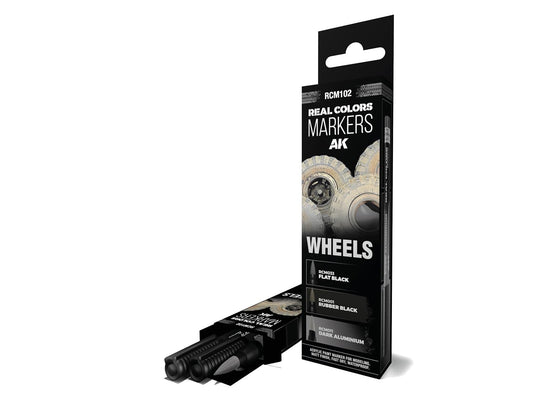 AK REAL COLORS MARKER SET RCM102 WHEELS (3pcs)
