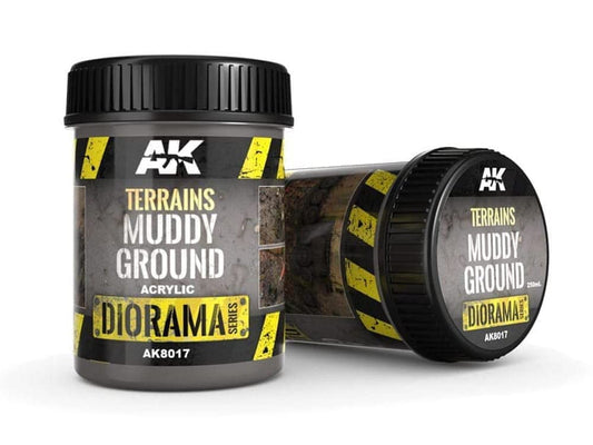 AK Diorama AK8017 TERRAINS Muddy Ground - 250ml (Acrylic)