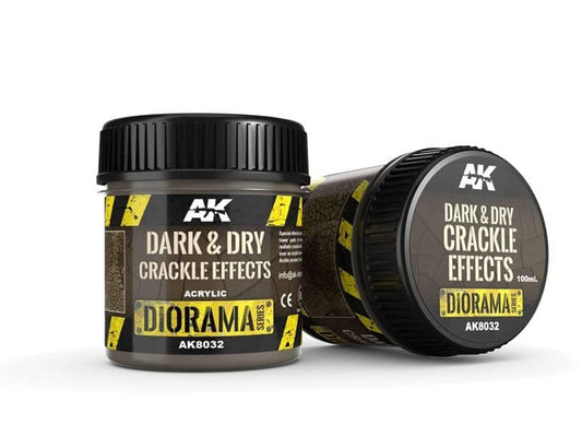AK Interactive Diorama Effects 8032 Dark and Dry Crackle 100ml