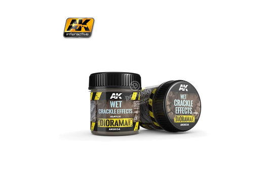 AK Interactive : Creapata Wet Earth Effect (Crackle) - 100 ml (Acrylic)