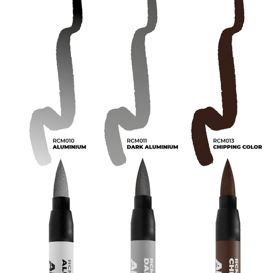 AK REAL COLORS MARKER SET RCM105 CHIPPING (3pcs)