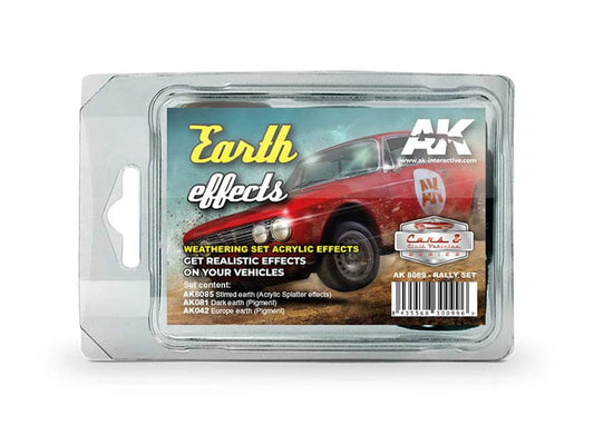 AK Civilian Weathering Set AK8089 Earth Effects (Rally Set) (3x35ml)