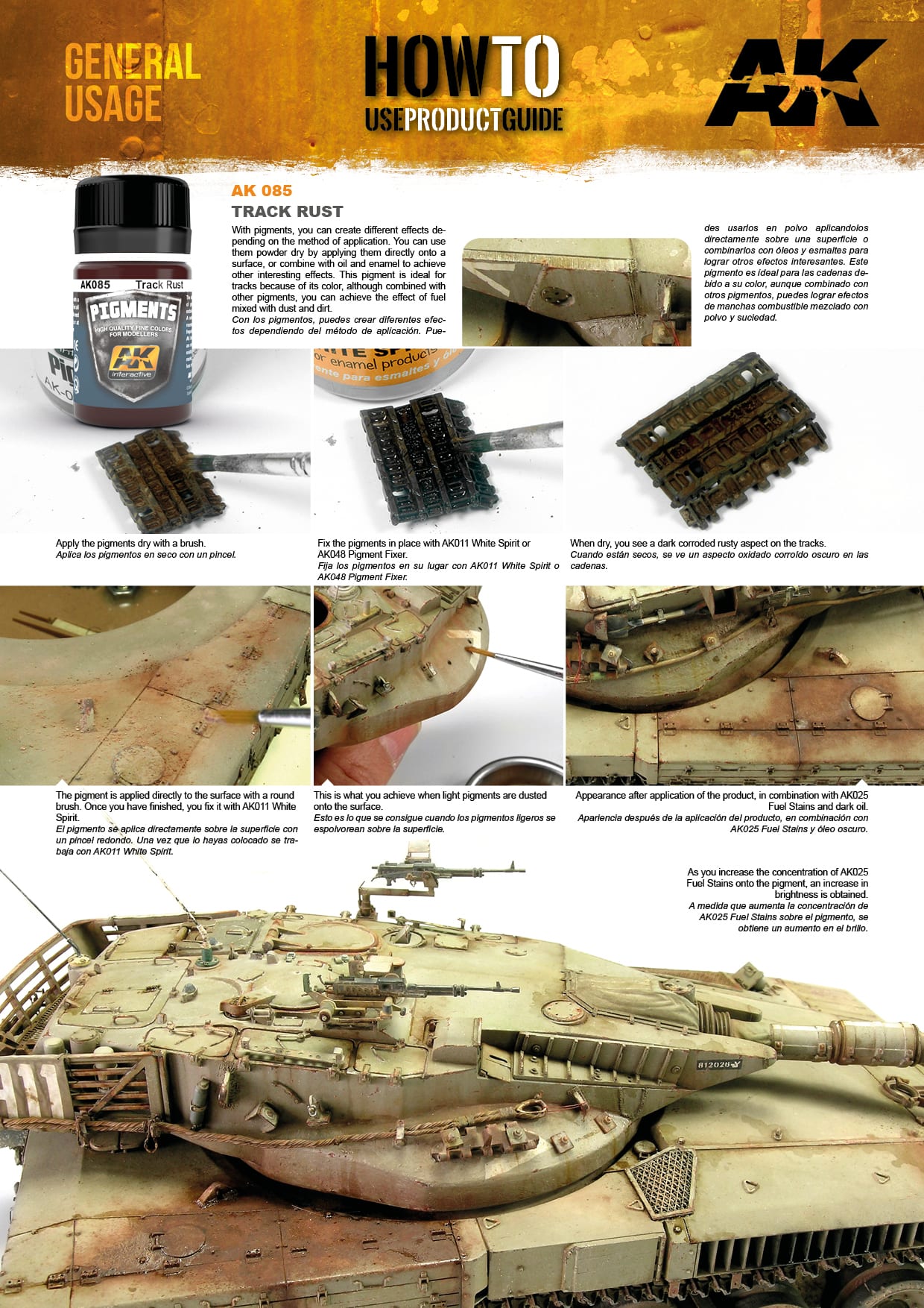 AK Interactive - Pigment - Track Rust (35ml) AK085