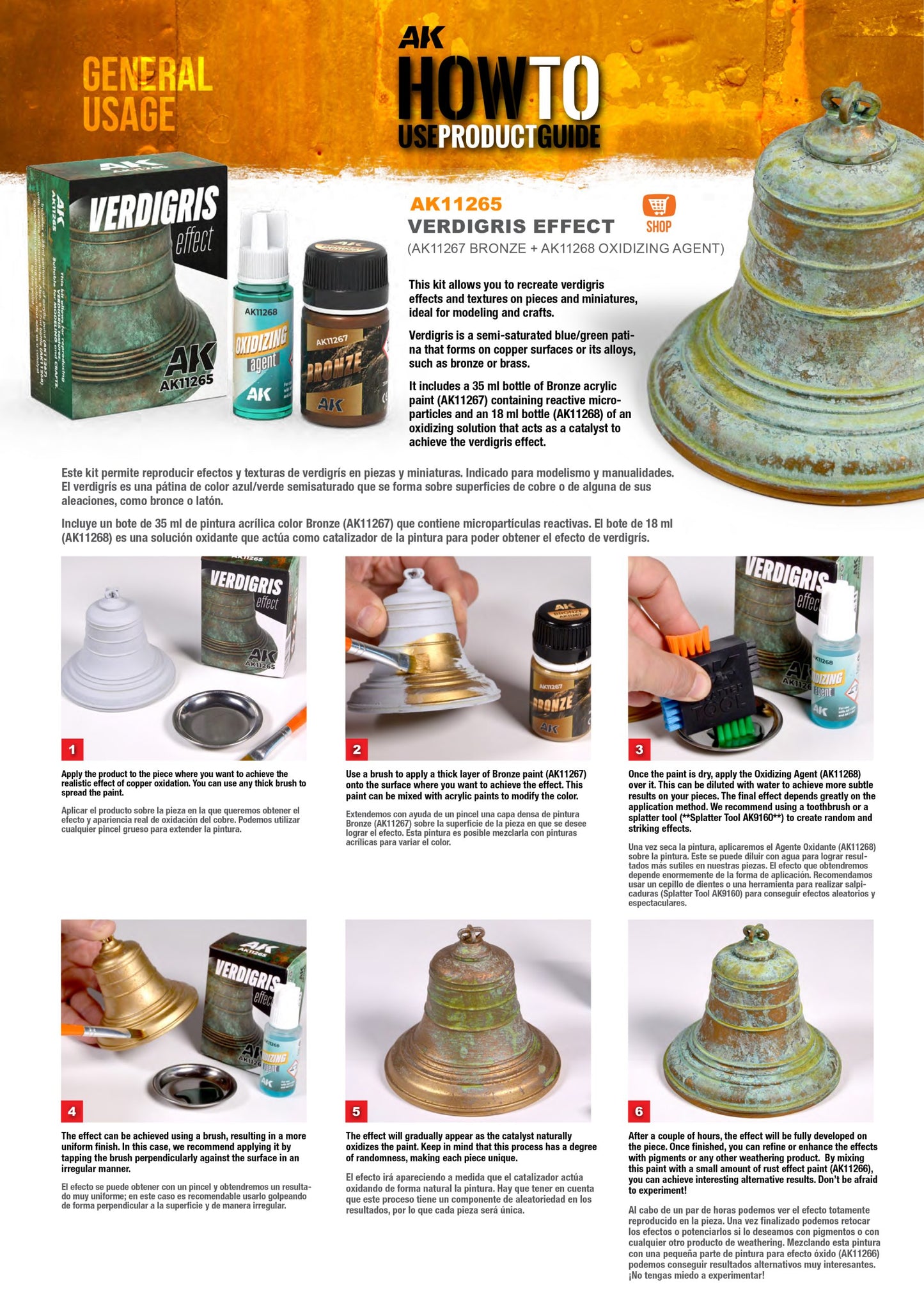AK Interactive - Kit - Verdigris Effect (35ml+18ml) AK11265