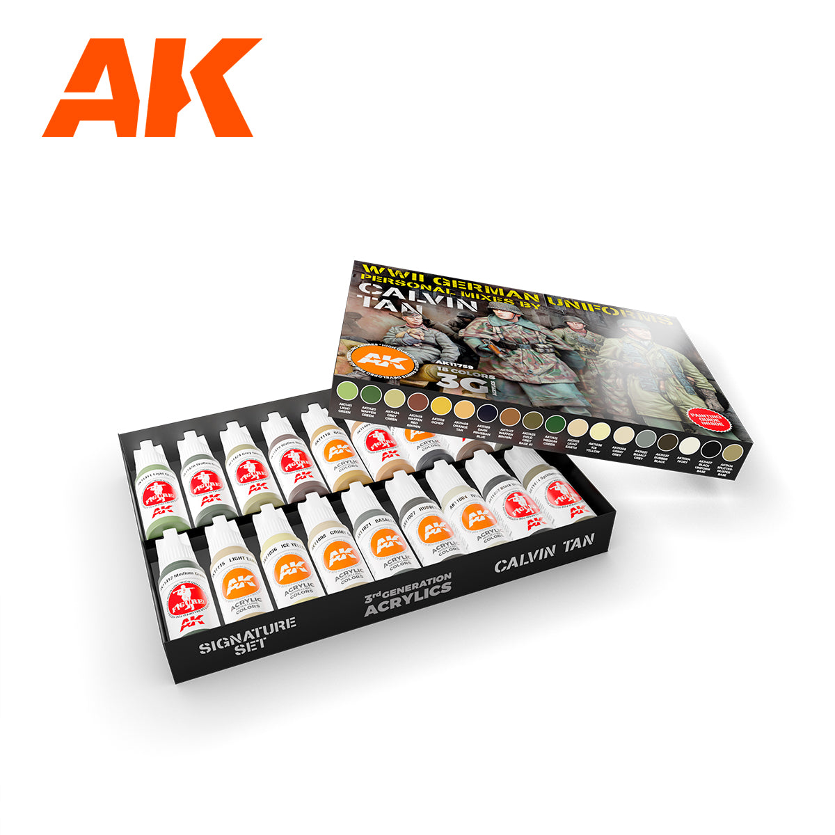 AK Interactive - 3GEN - WWII German Uniforms Signature Set Calvin Tan AK11759