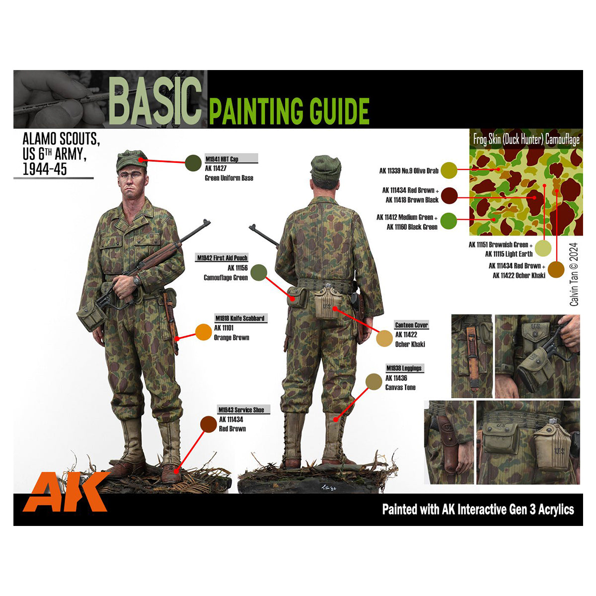 AK Interactive - 3GEN - WWII & Modern US Colors Signature Set Adam Wilder AK11763