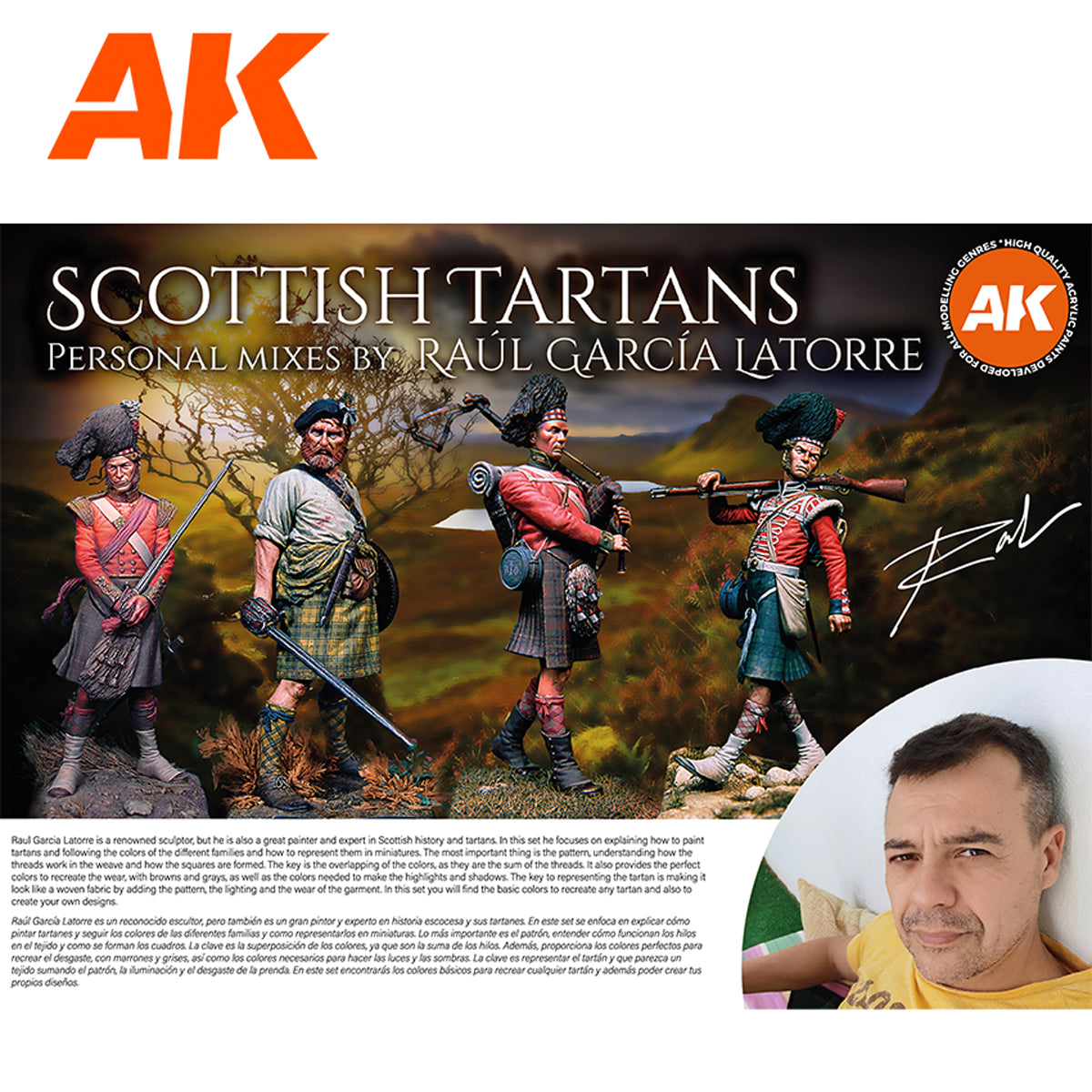 AK Interactive - 3GEN - Signature Set Scottish Tartans Raul Garcia AK11766