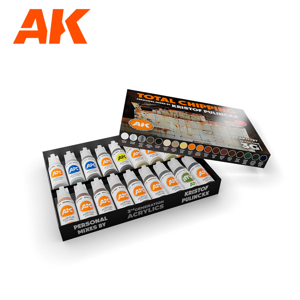 AK Interactive - 3GEN - Signature Set Total Chipping Kristof Pulinckx - AK11767