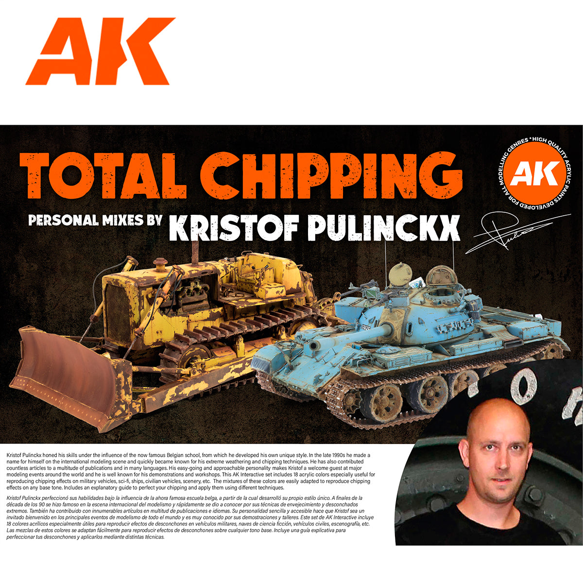 AK Interactive - 3GEN - Signature Set Total Chipping Kristof Pulinckx - AK11767