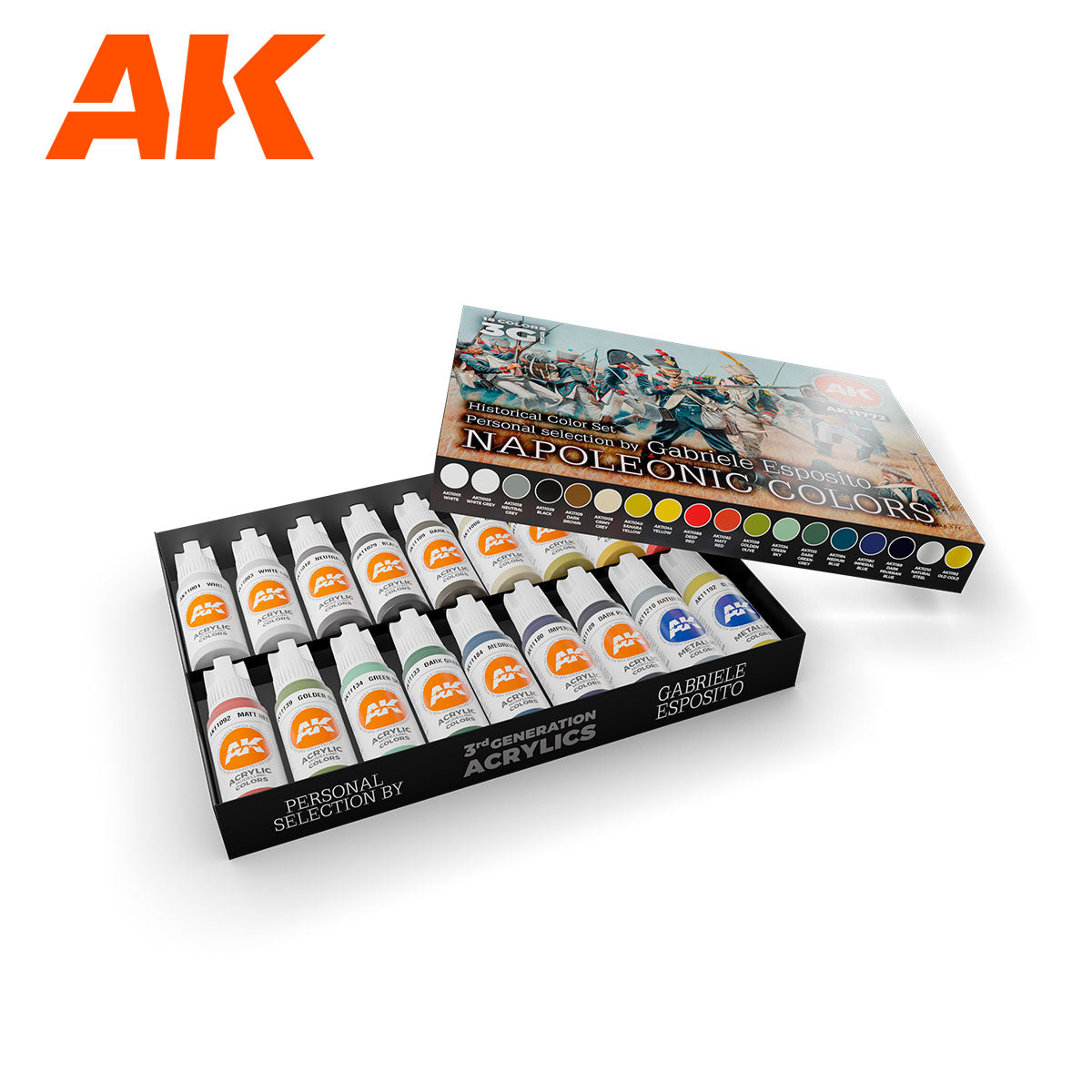 AK Interactive - 3GEN - Signature Set Napoleonic Colors by Gabriele Esposito AK11772