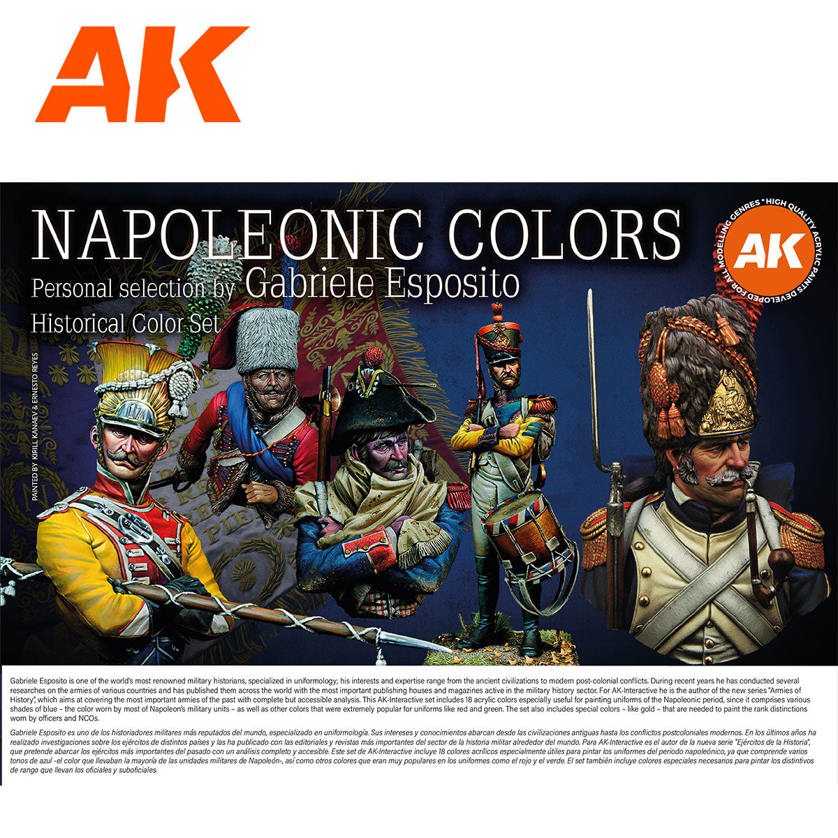 AK Interactive - 3GEN - Signature Set Napoleonic Colors by Gabriele Esposito AK11772
