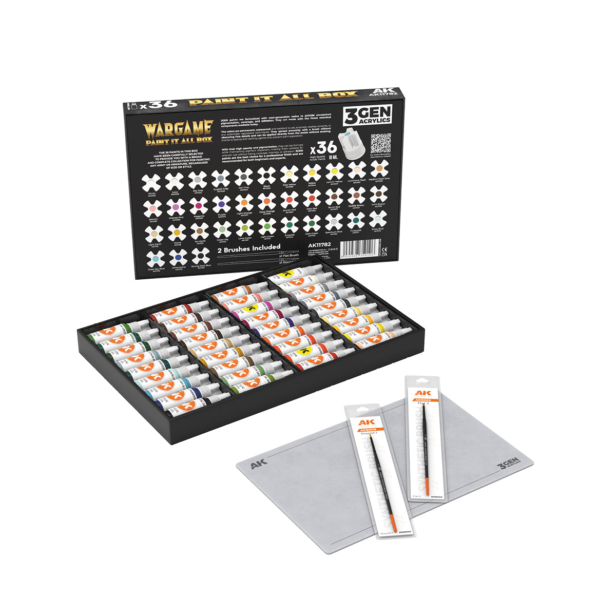 AK Interactive - 3GEN - Wargame Paint It All Box x36 AK11782
