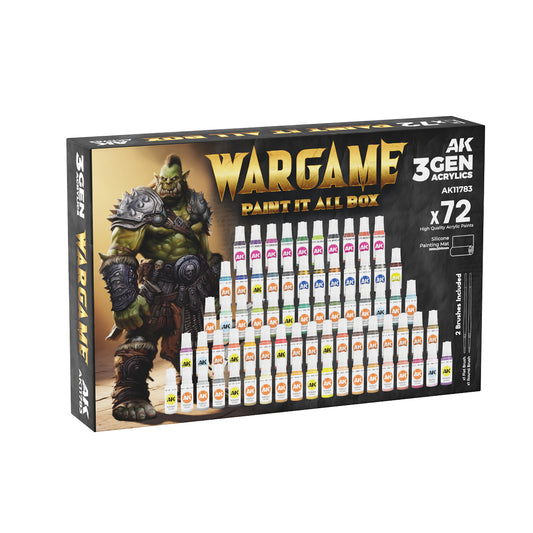 AK Interactive - 3GEN - Wargame Paint It All Box x72 AK11783