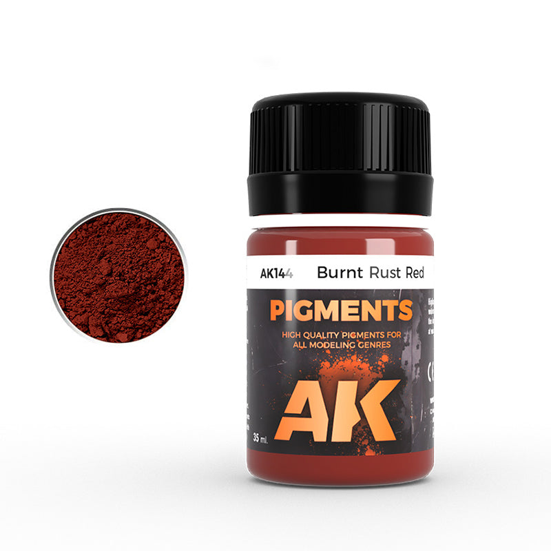AK Interactive - Pigment - Brunt Rust Red (35ml) AK144