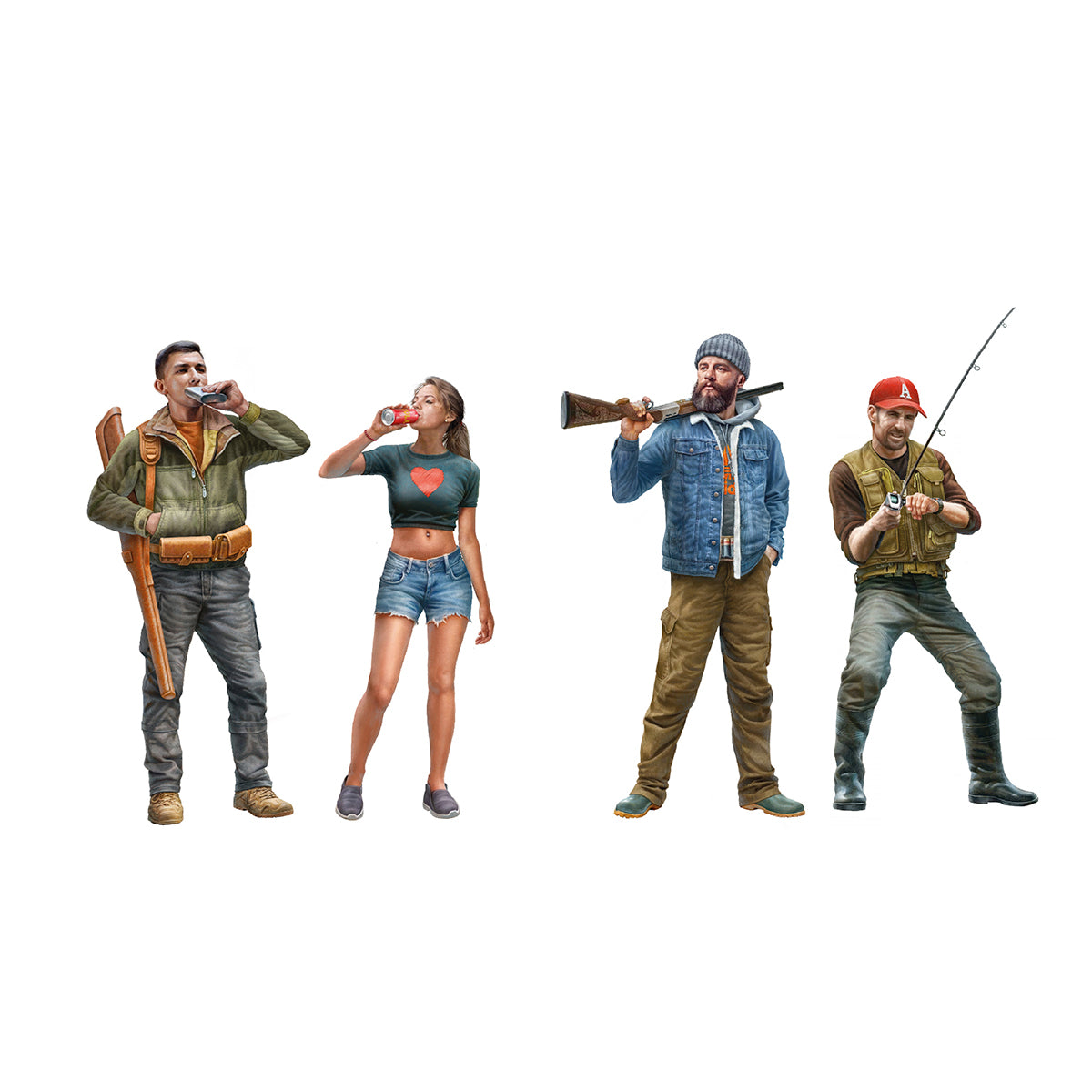 AK Interactive - Model Kit - Hunting & Fishing 1/35 AK35026