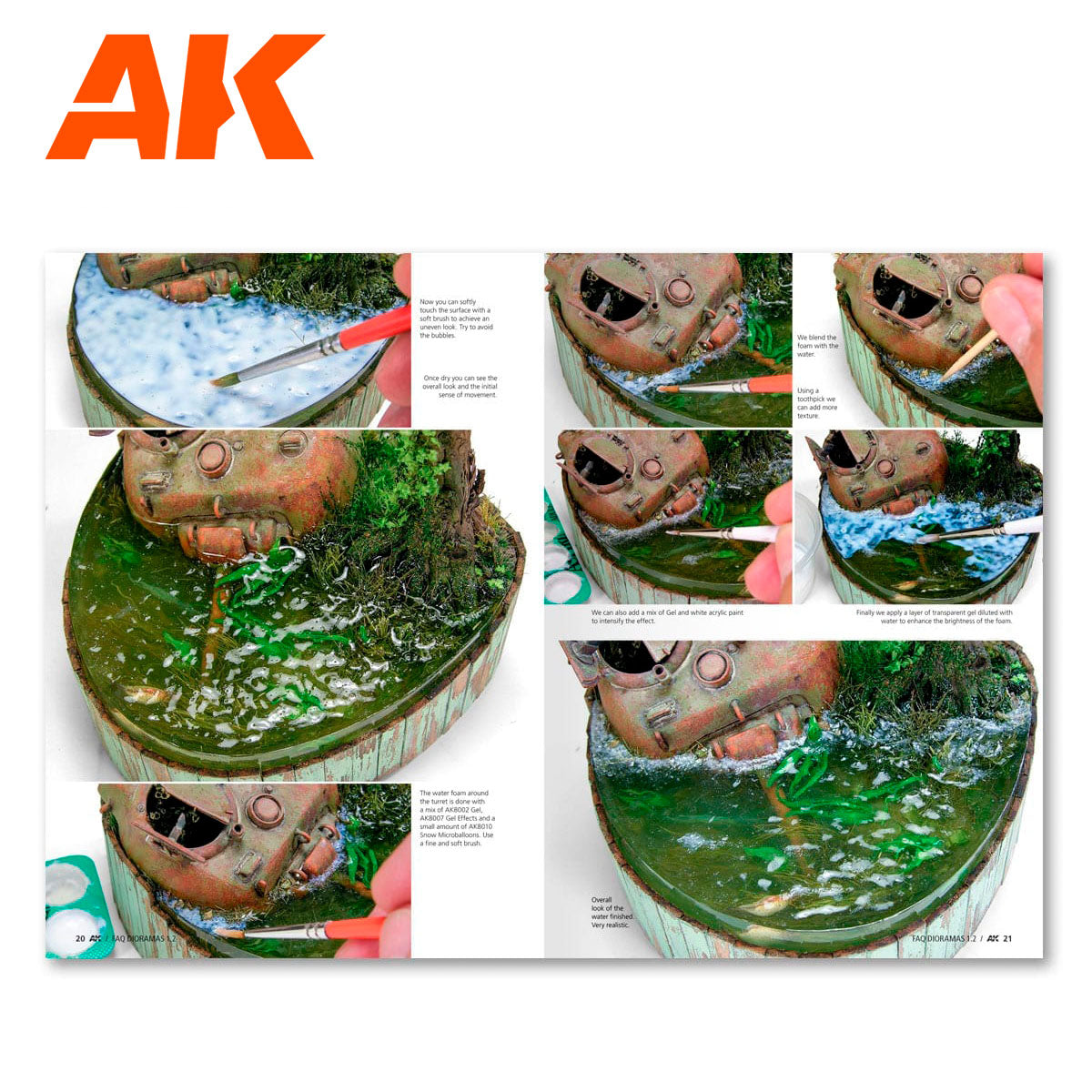 Ak Interactive - Books - FAQ Dioramas 1.2 Extension  Water, Ice, & Snow- AK8050
