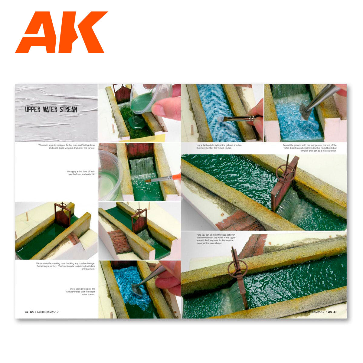 Ak Interactive - Books - FAQ Dioramas 1.2 Extension  Water, Ice, & Snow- AK8050