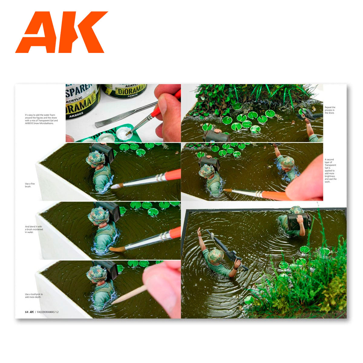 Ak Interactive - Books - FAQ Dioramas 1.2 Extension  Water, Ice, & Snow- AK8050