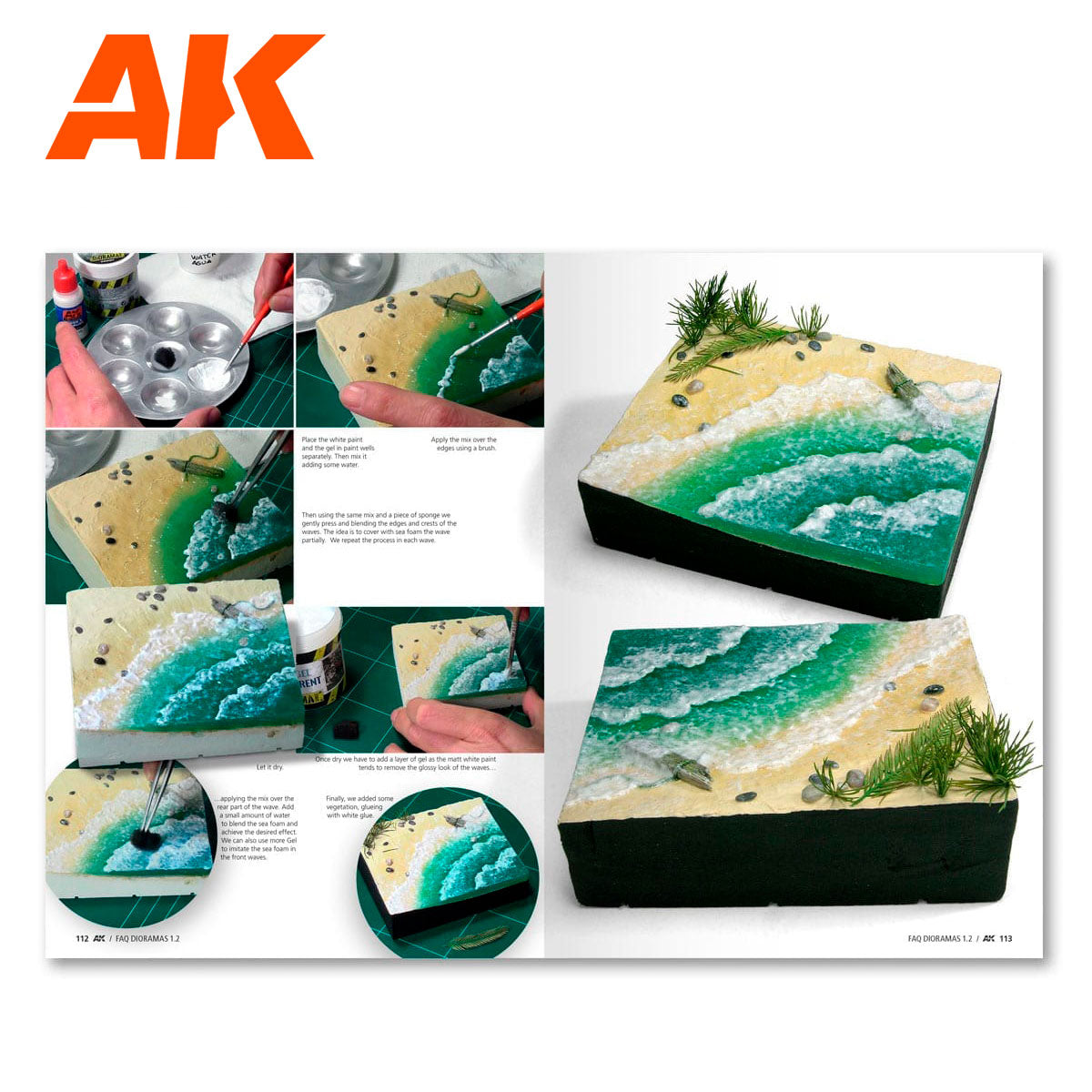 Ak Interactive - Books - FAQ Dioramas 1.2 Extension  Water, Ice, & Snow- AK8050