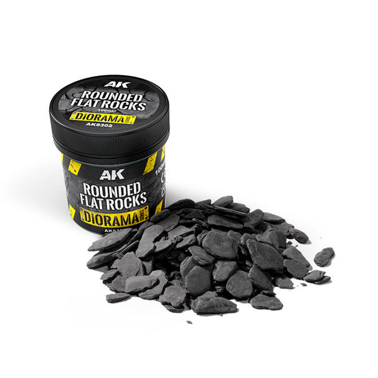 AK Interactive - Diorama - Rounded Flat Rocks (100ml) AK8302