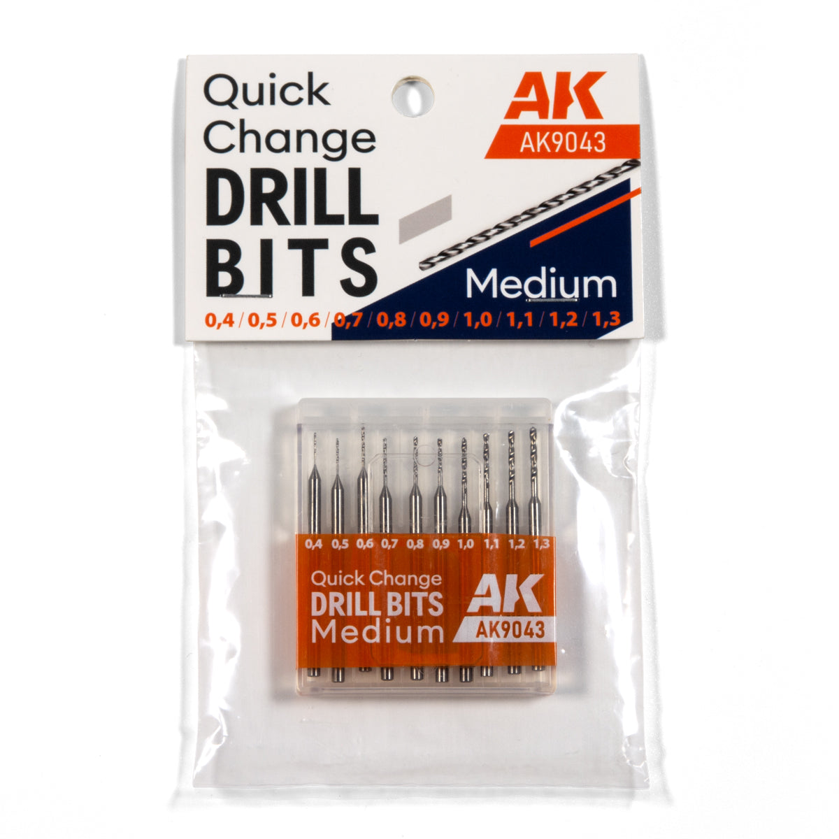 AK Interactive - Tools - Drill Bits 0,4-1,3 (10pcs) AK9043