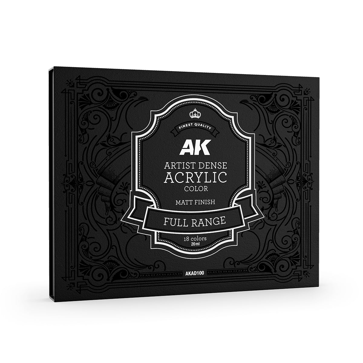 AK Interactive - Paint - DELUXE EDITION BOX “18 BASIC COLORS” – ARTIST DENSE ACRYLIC COLOR AKAD100