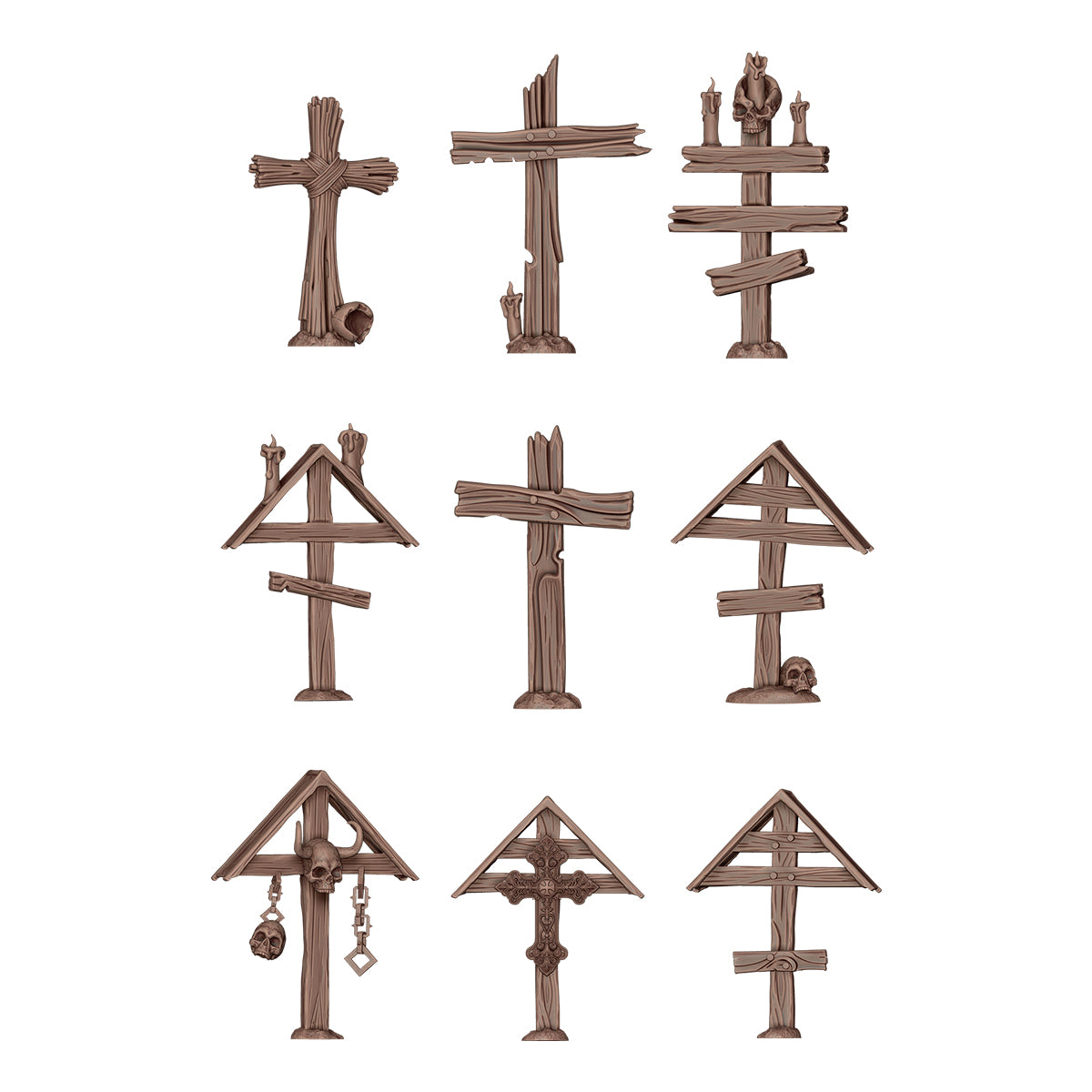 AK Interactive - Basing Bits - Wood Crosses AKBIT0031