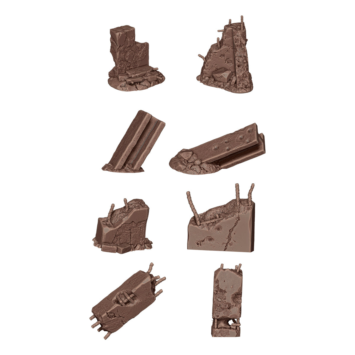 AK Interactive - Basing Bits - Concrete Ruins AKBIT0023